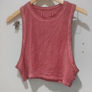 Lululemon All Yours Muscle Crop Tank Top Fits Sz S